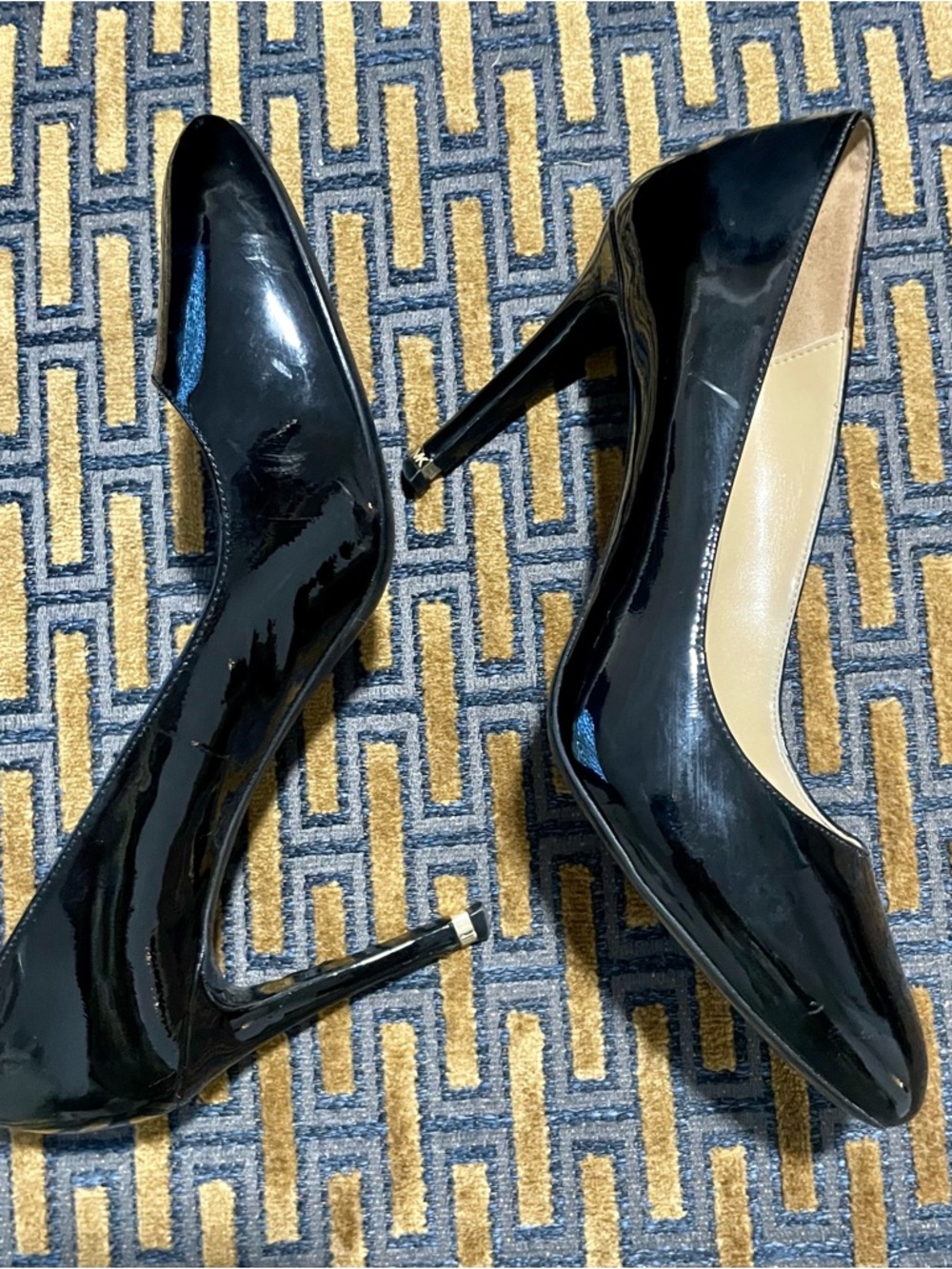 Michael Kors Black Patent Leather Stiletto Pumps